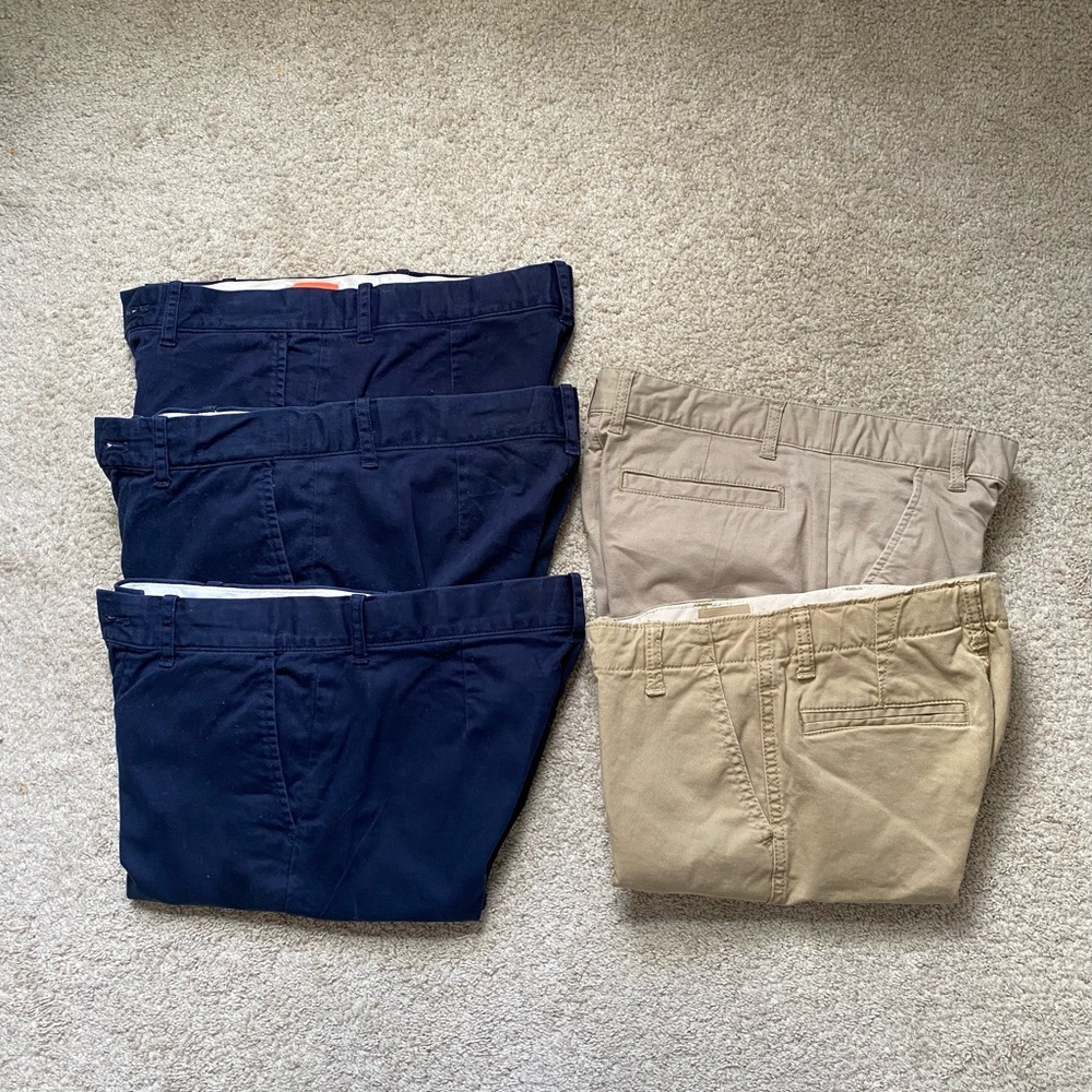 5 pairs of Boy shorts/ uniform, J.Crew Crewcuts, Gap kids and Cat & Jack